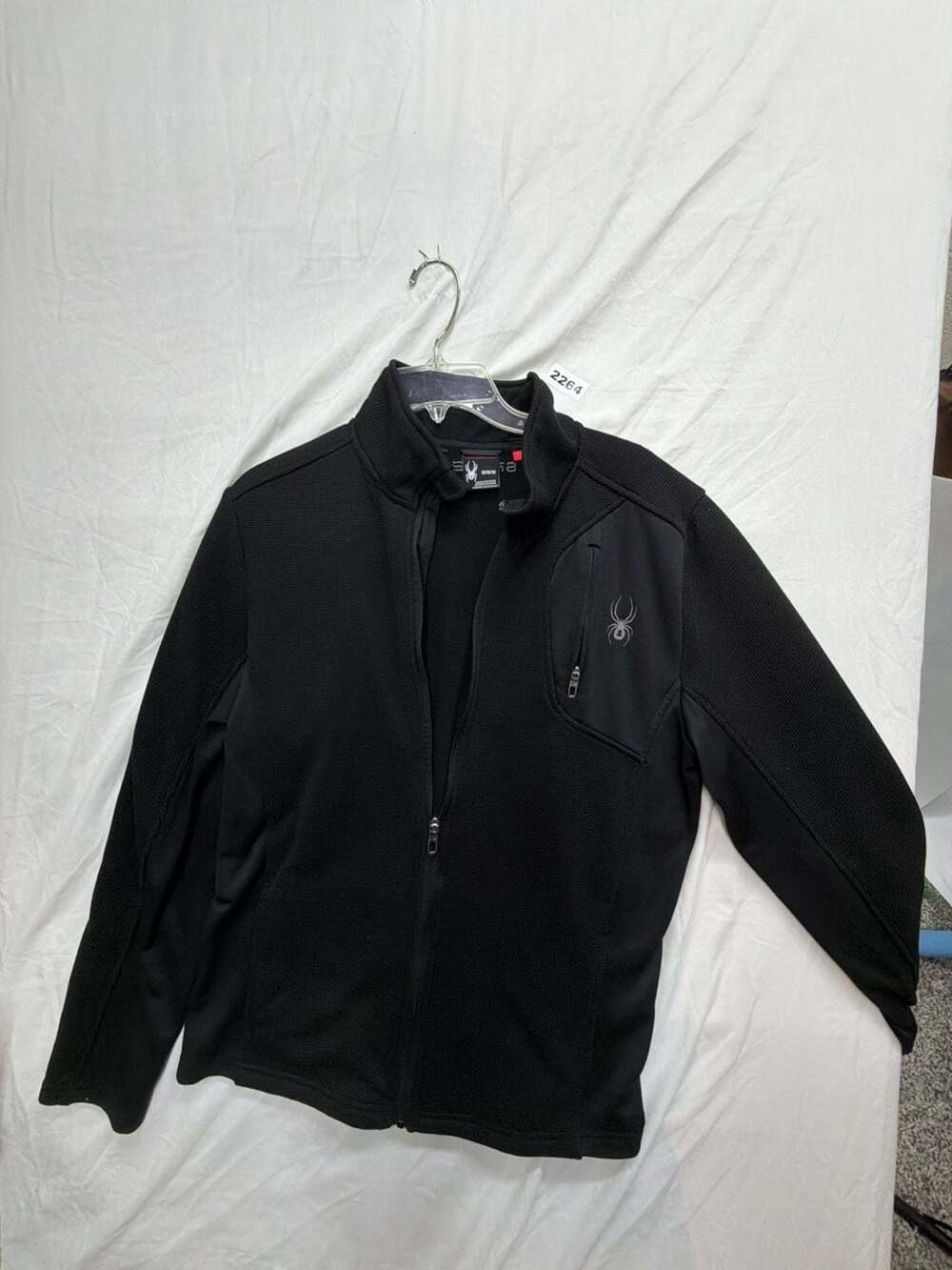 Spyder Raider Full Zip Fleece Jacket Size M Black